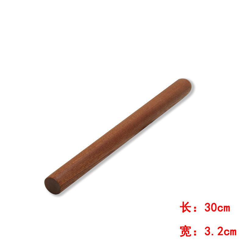 Picture of Haoyuan black sandalwood rolling pin manufacturer wooden rolling pin solid wood non-stick flour stick kitchen baking tool