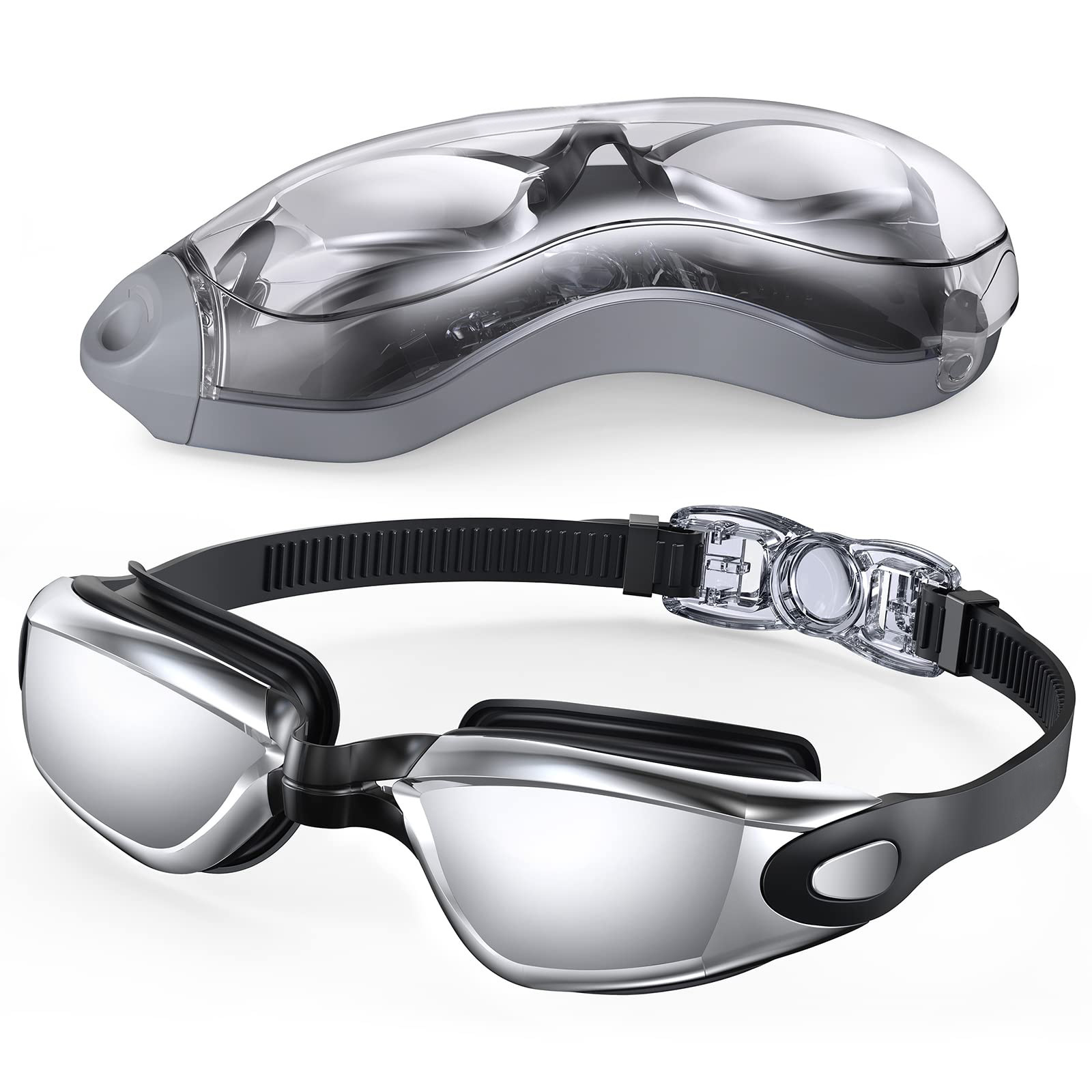 Picture of Swimming Goggles Hd Waterproof and Anti-Fog Special Swimming Supplies Adult Racing Goggles Training Professional Equipment Swimming Goggles Ultra-Clear