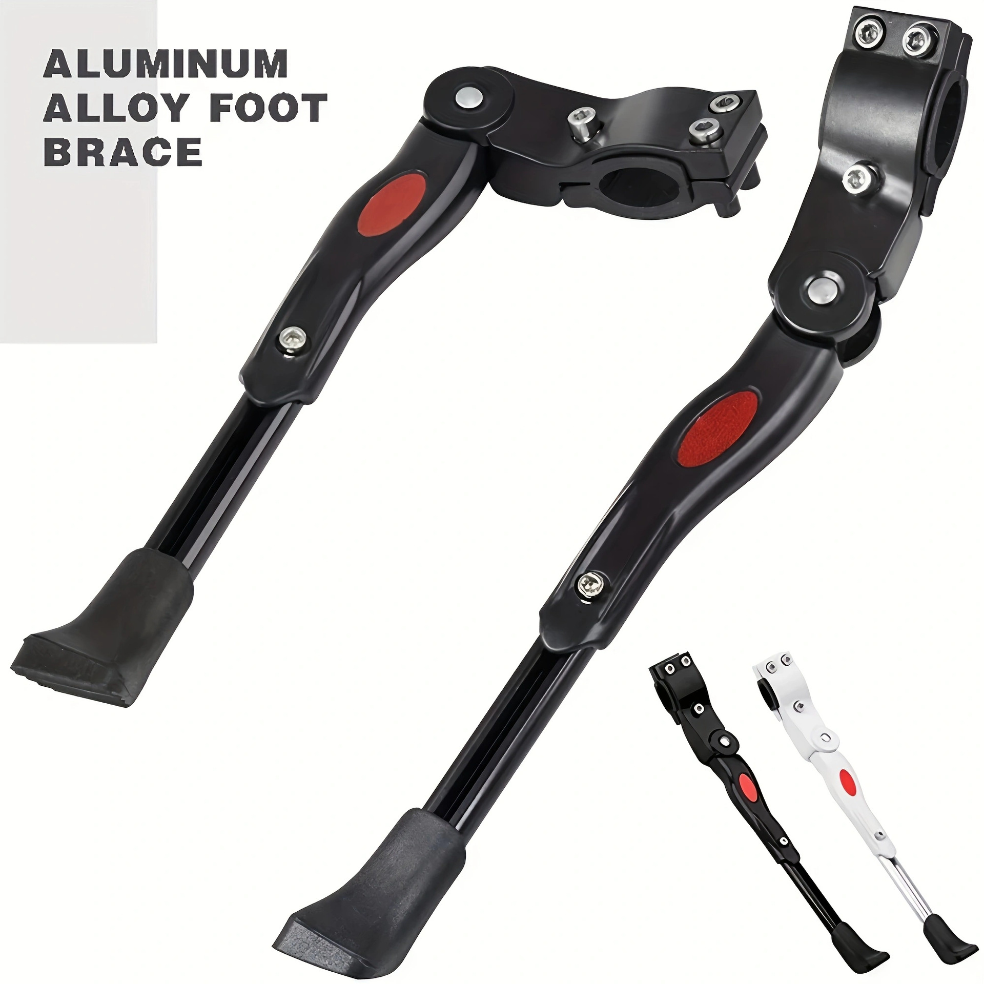 Bicycle support mountain bike bicycle aluminum alloy single support foot support aluminum alloy support side support single ladder