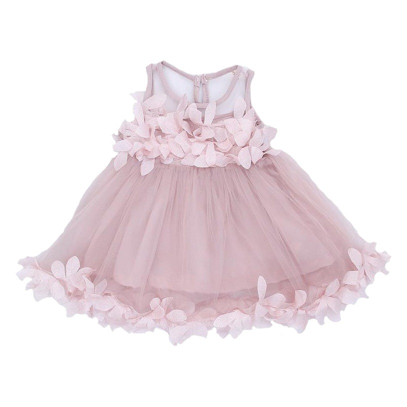 Children's Clothing 2025 Summer New Korean Style Trendy Girls' Dress Petal Mesh Kidsren's Skirt Kidsren's Princess Gauze Skirt