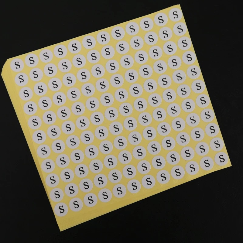 Picture of Ready Stock Clothing Size Label Stickers Clothing Size Stickers Clothing Size Number Labels Stockings Packaging Bag Stickers