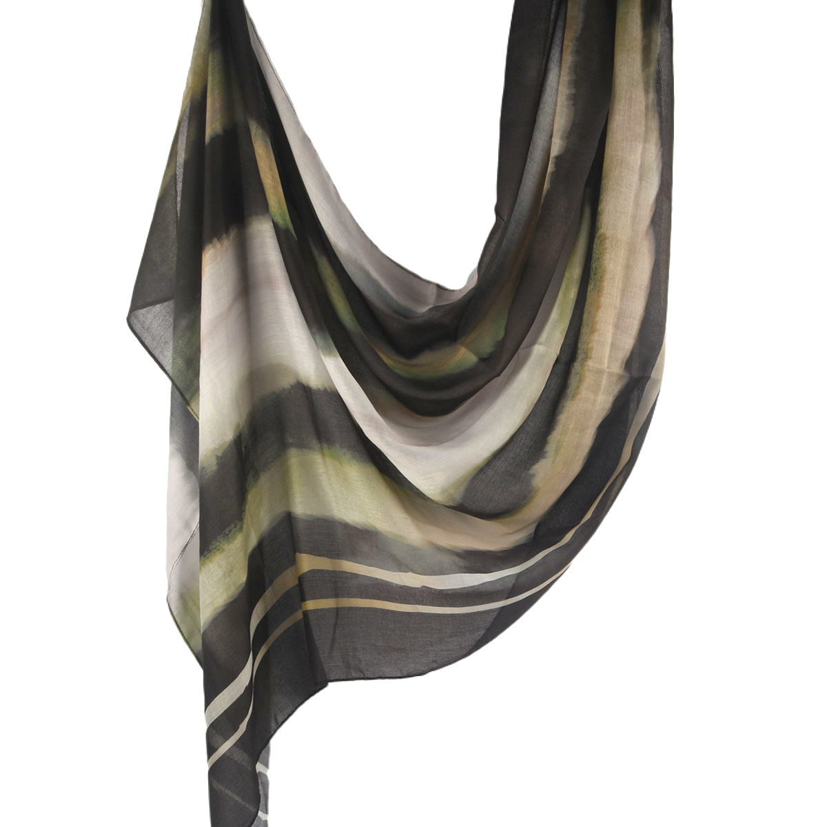 Picture of Best-Selling Watercolor Tie-Dye Cotton Scarf Arabian Satin Polyester Long Scarf Turkish Middle Eastern Scarf