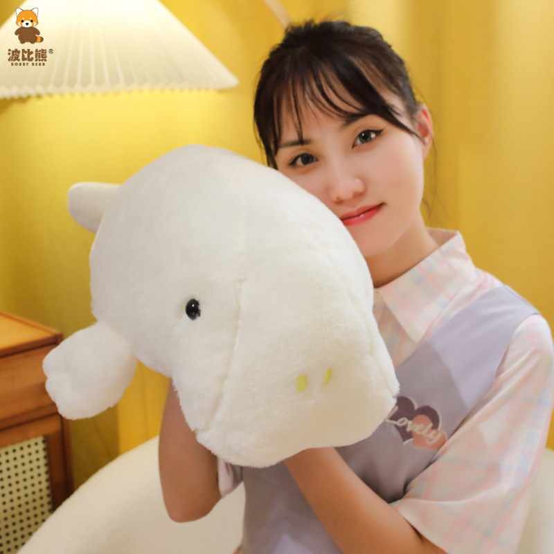 Picture of Bobbi Bear Ocean Series Rabbit Hair Lie Posture Manatee Dugong Plush Aquarium Doll Cross-border Grasping Machine Doll Aquarium