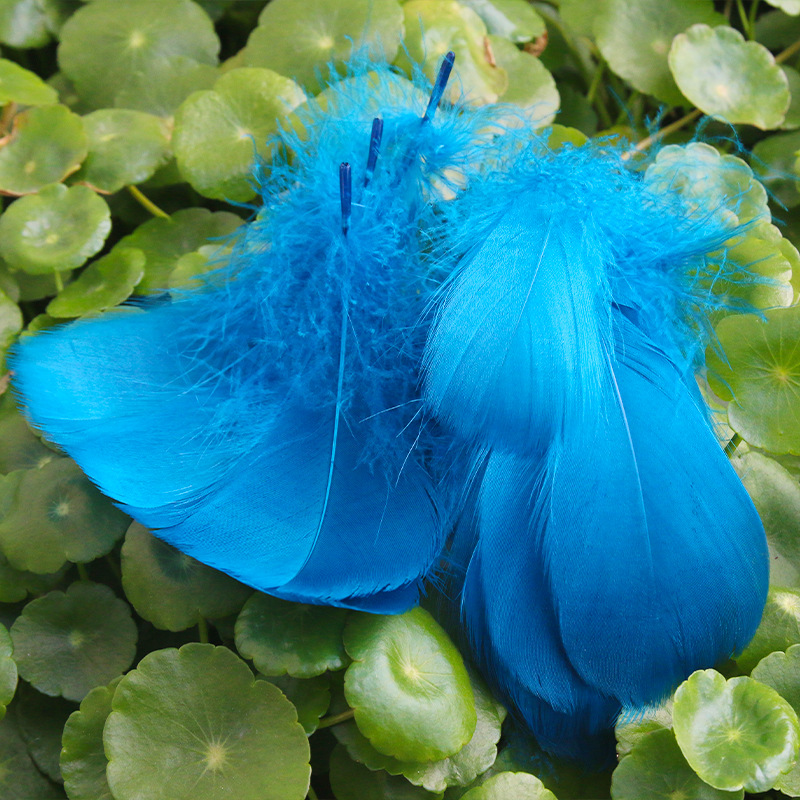 Picture of diy handmade color floating feather goose feather dream catcher wave ball gift box filling decoration materials