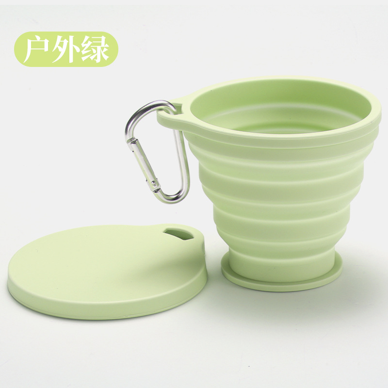 Picture of Silicone Foldable Cup, Large Diameter 320ml, Round Portable Cup, Factory Direct Sales Silicone Foldable Cup
