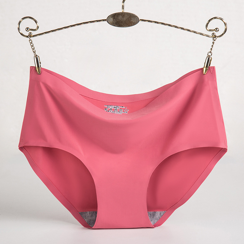 Picture of Women's Ice Silk Underwear Seamless Underwear One-Piece Underwear Breathable Mid-Waist Sexy Women's Underwear Briefs 810