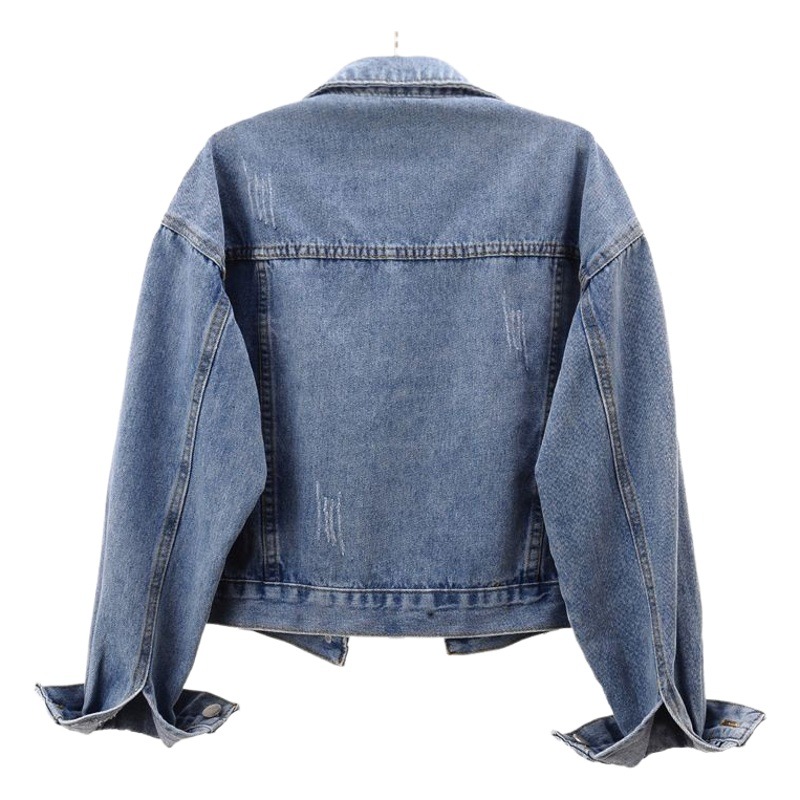 AliExpress Amazon popular wish new Denim coat women's all-match jacket loose slimming top