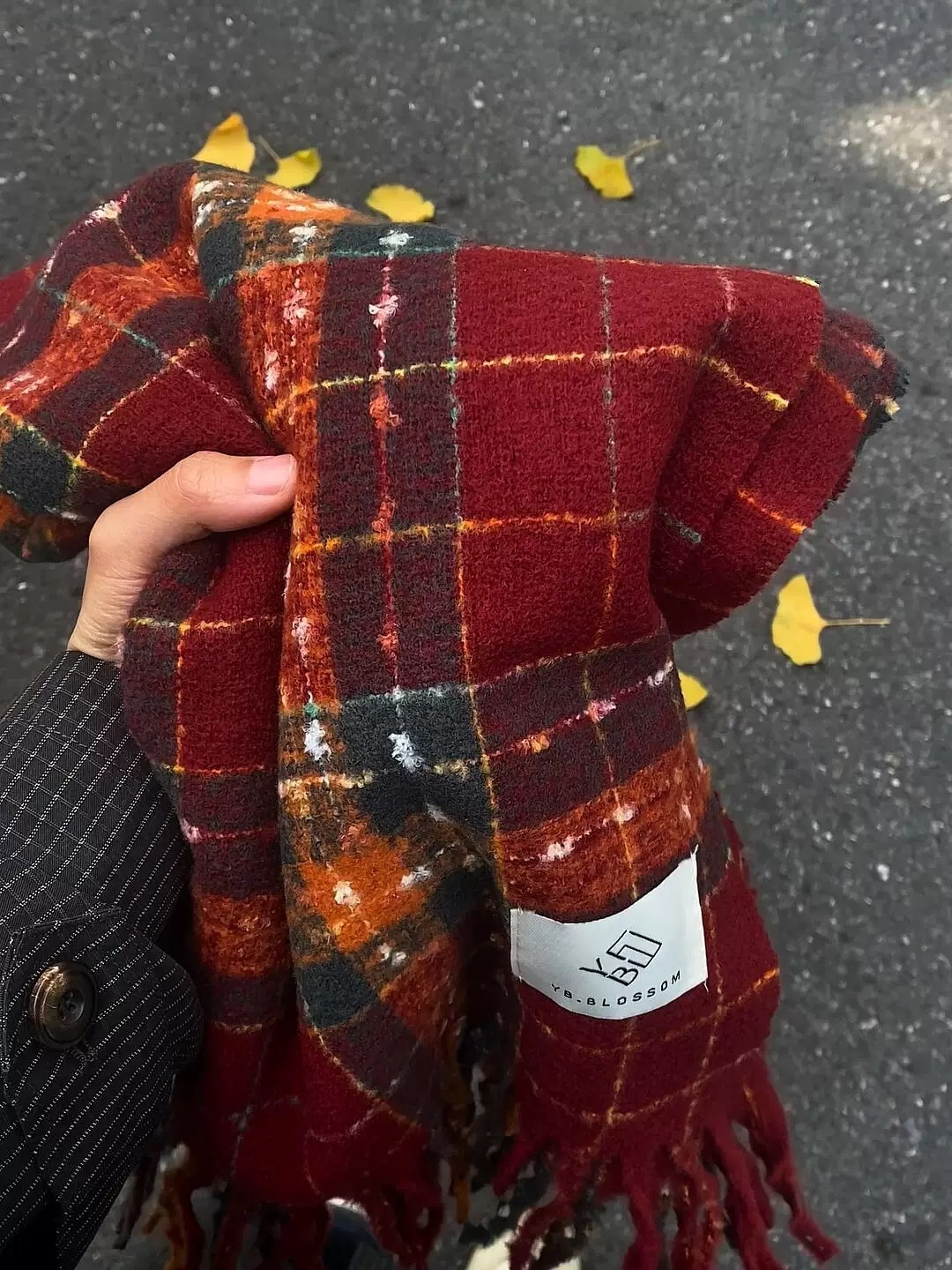 Picture of Cross-border solid color new imitation cashmere scarf women's autumn and winter thickened warm shawl solid color student scarf men's wholesale