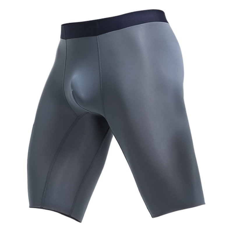 Men's Sports Underwear Men's Summer Ice Silk Quick-drying Long Anti-wear Legs Plus Fat Loose Short Pants Head