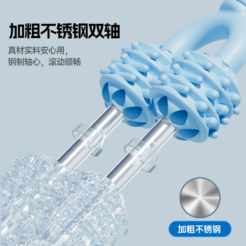 Picture of mace massage stick roller shaft muscle relaxation thin calf fascia massage stick deep super pain langya massager