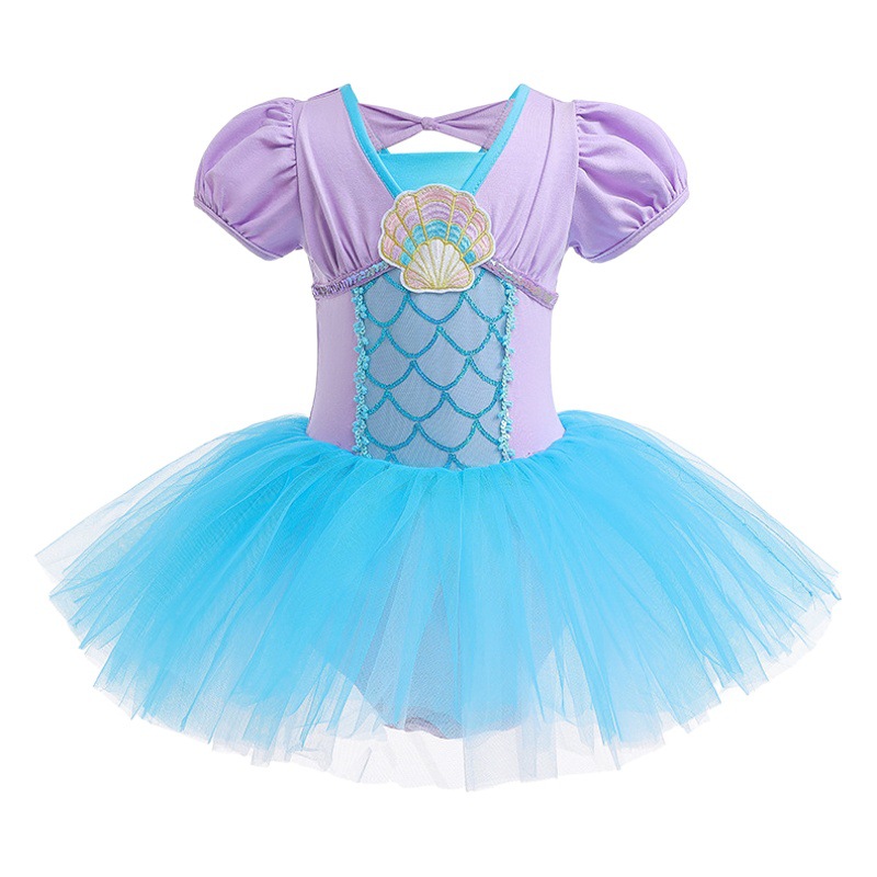 Cross-border children's tutu dress mermaid princess dress girls' ballet dance practice clothes Children's Day performance dance clothes