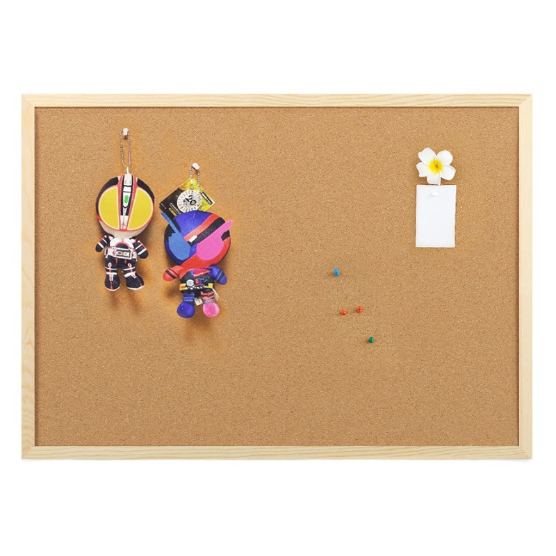 Cork board single-sided double-sided display board can be hung photo wall felt background board vision message board thickened water pine board