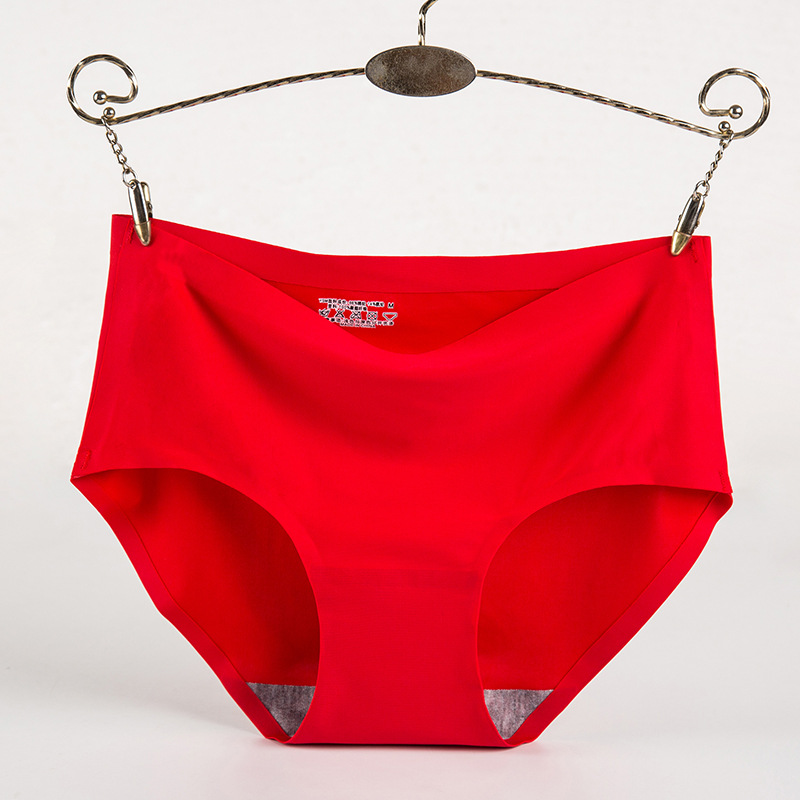 Picture of Women's Ice Silk Underwear Seamless Underwear One-Piece Underwear Breathable Mid-Waist Sexy Women's Underwear Briefs 810