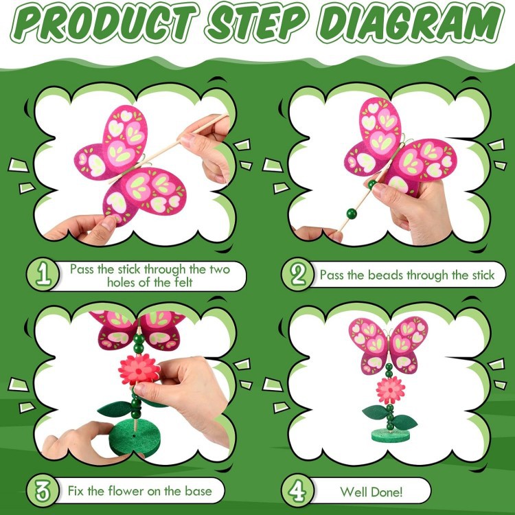 Picture of Cross-border children's toys DIY felt cloth creative educational toys spring handmade educational toys suit