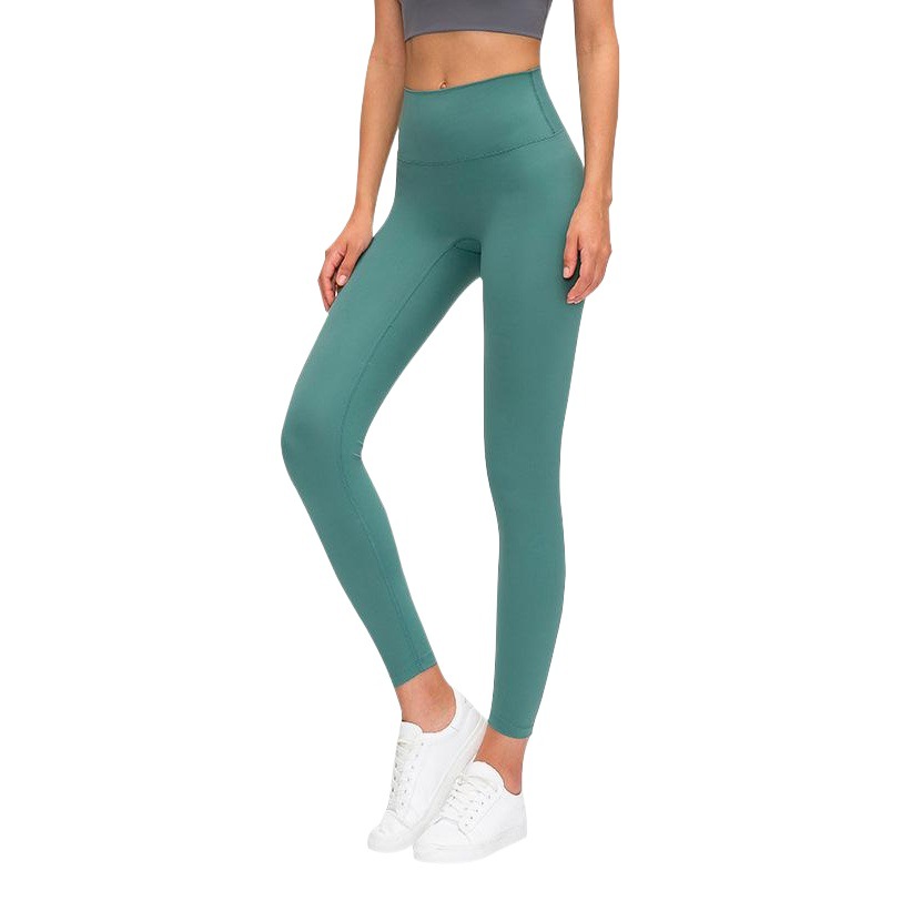 New European and American Peach Hip-lifting Sports Fitness Pants No Embarrassment Line Naked High Waist Tight Yoga Pants