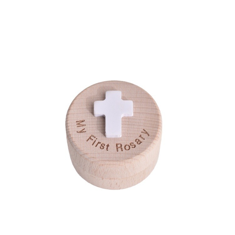 Picture of Cross-Border Amazon Deciduous Tooth Box Jewelry Box Cross Storage Box Necklace Storage Box Rosary Bracelet Collection Box