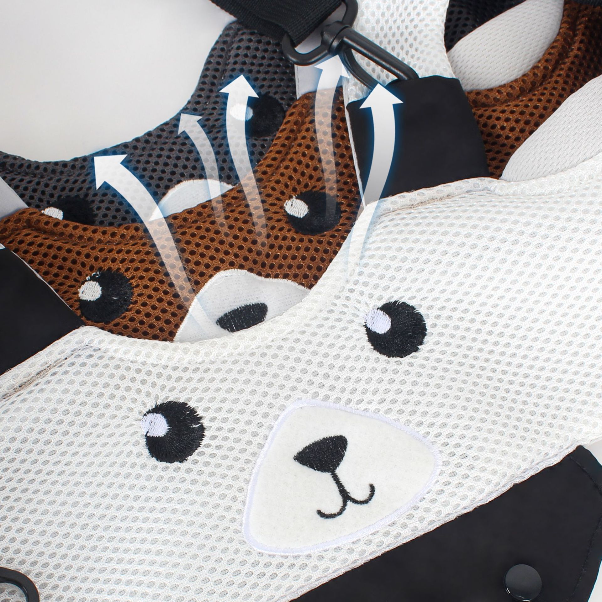 Picture of Baby toddler belt baby mesh breathable bear baby walking traction belt multi-functional basket wholesale anti-lost