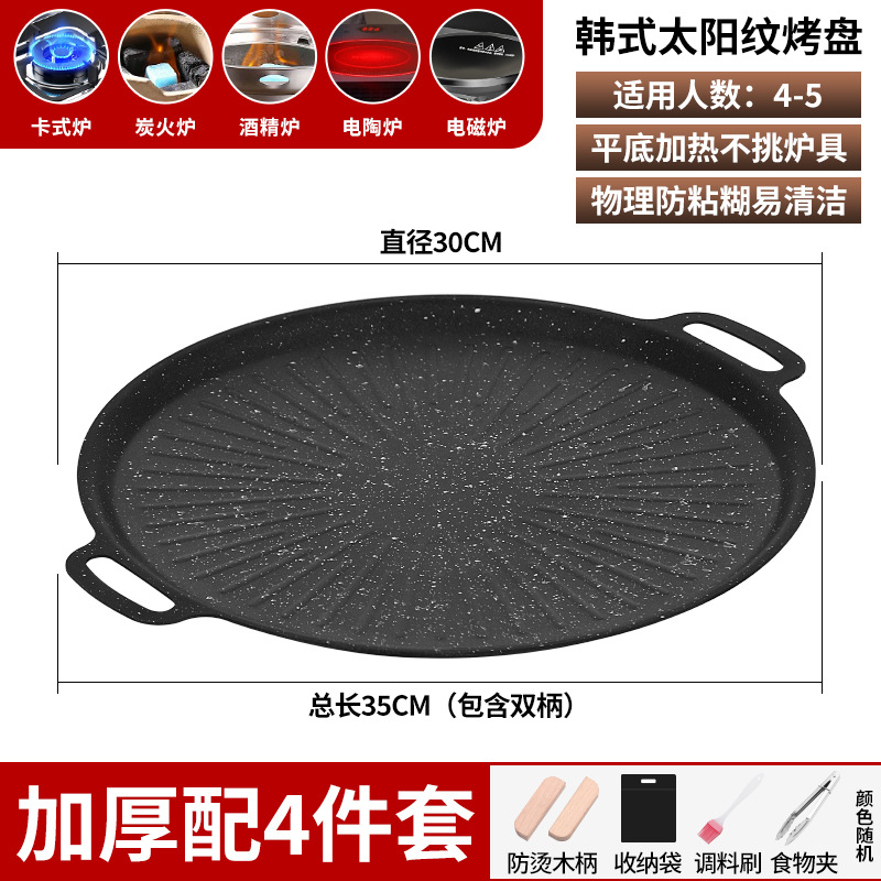 Picture of Cross-Border New Grill Pan with Maifan Stone, Korean-Style Barbecue Grill Pan, Teppanyaki Outdoor Frying Pan, Tiktok Influencer Barbecue Grill Pan