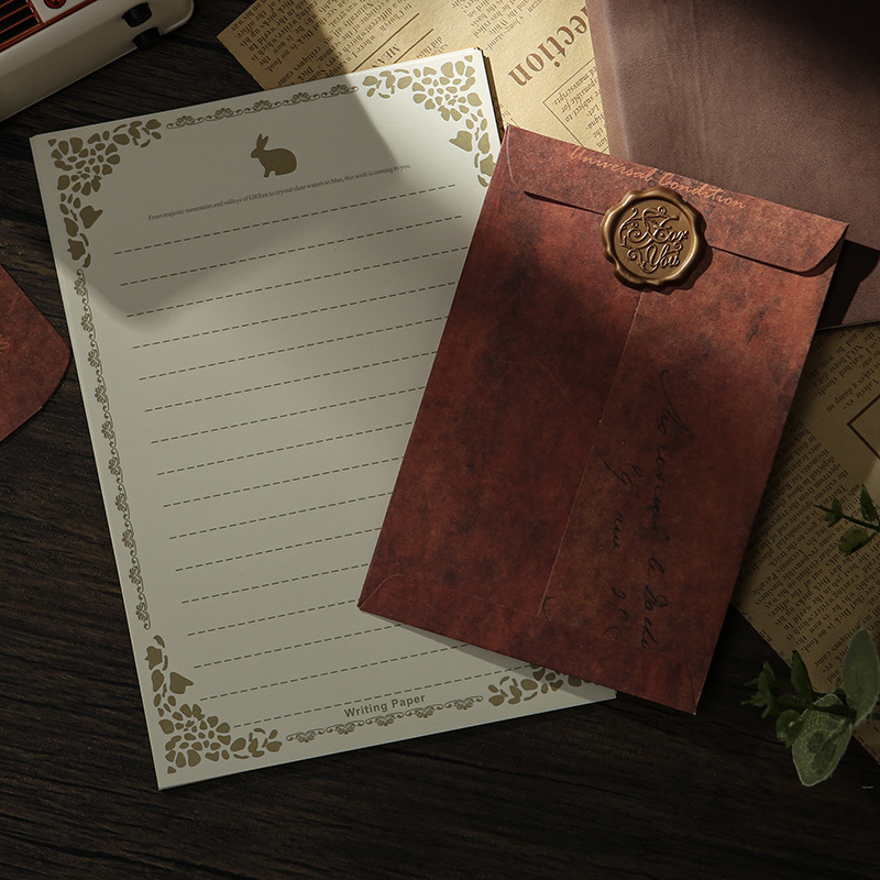 Picture of Retro envelope antique do old creative Kraft paper manufacturers envelope bag storage special paint envelope