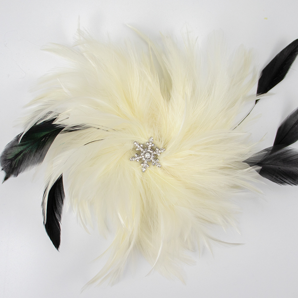 Picture of Christmas Winter New Year Headwear Snowflake Hairpin Side Clip Sparkling Fine Diamond Hairpin New Year Hair Accessories Side