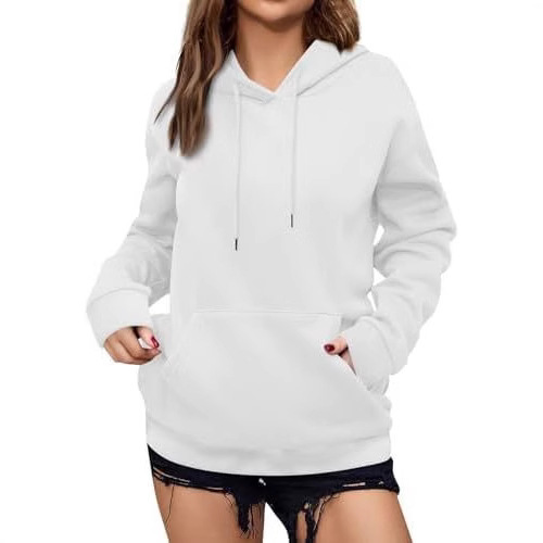 Picture of Cross-border women's clothing Amazon wish European and American foreign trade independent station 2025 autumn and winter fleece-lined loose hooded women