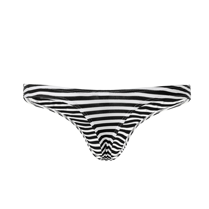 Picture of Underwear Men's Cotton Striped Fashionable Comfortable G-string Men's Low Waist Sexy High-end Youth Trousers
