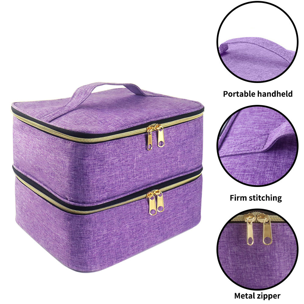 Picture of Portable cosmetic box nail tools nail polish storage bag nail polish storage bag