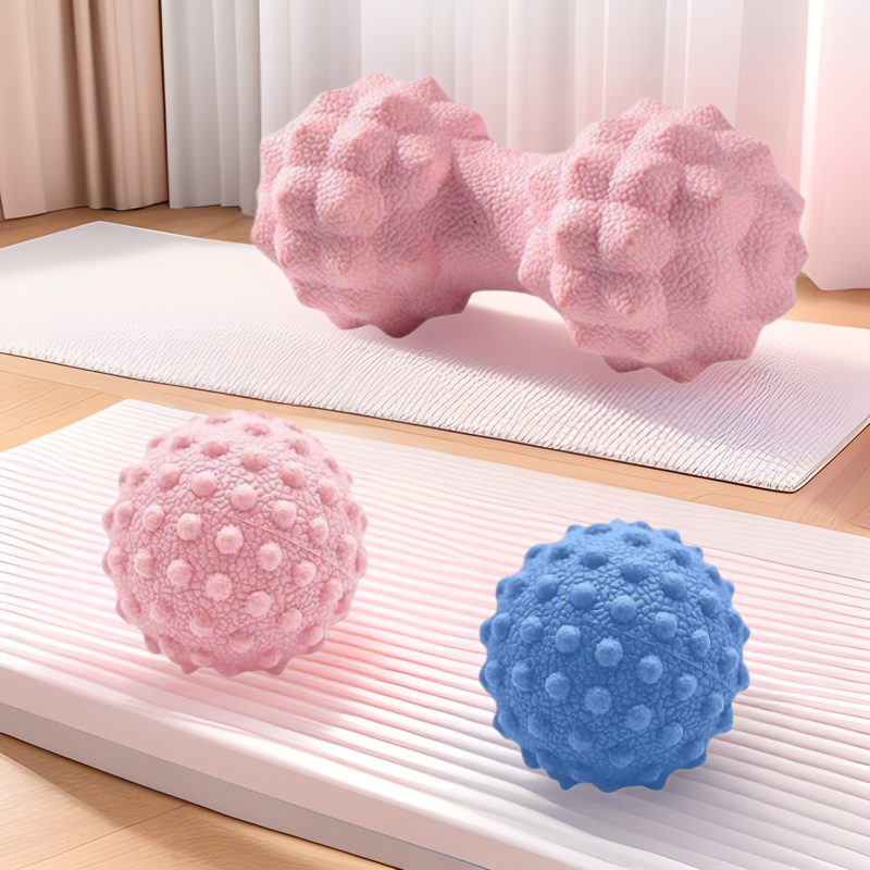 Yoga fascia ball muscle relaxation massage ball foot arch trainer fitness plantar solid peanut ball wholesale