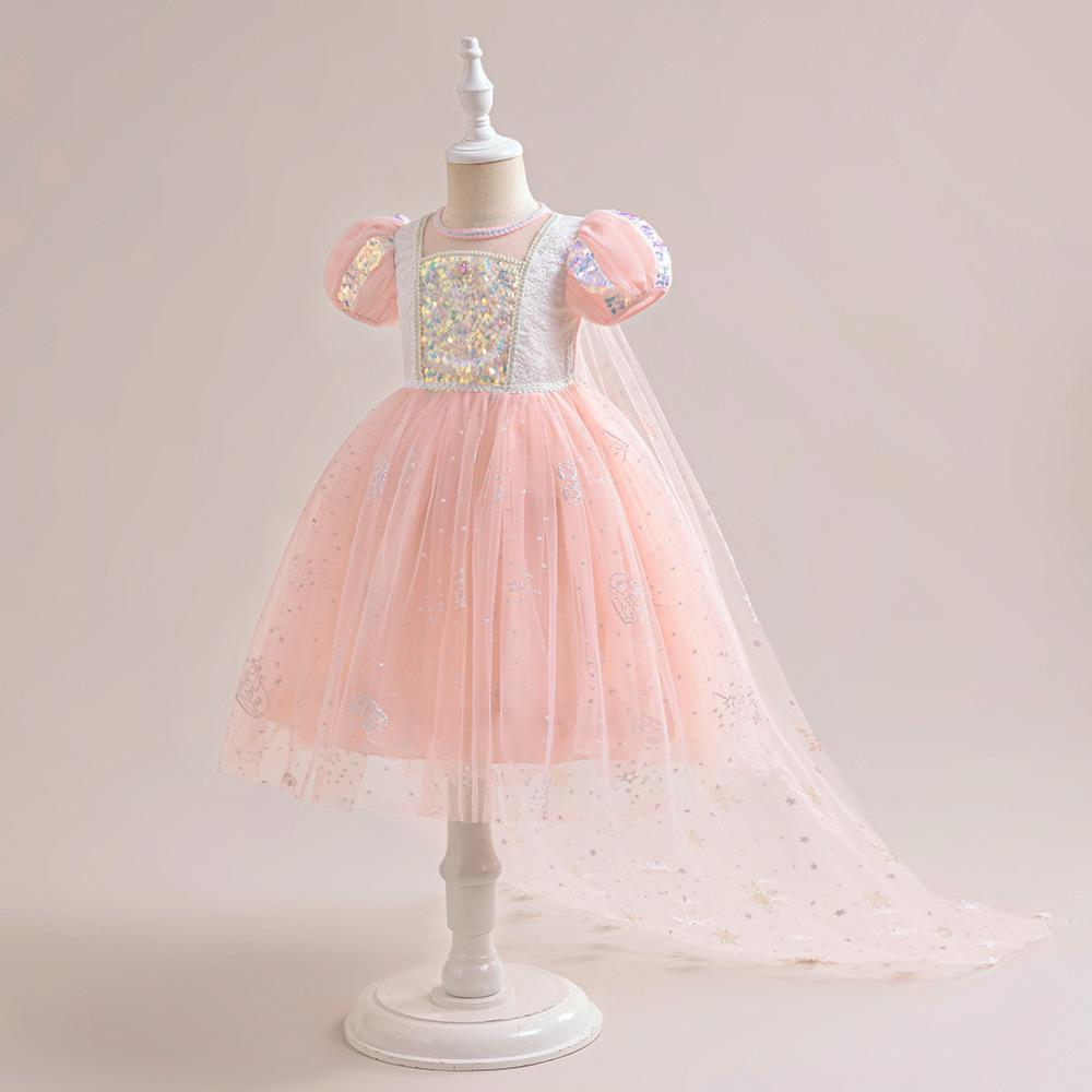 Picture of Frozen Princess Aisha Dress Dress Mesh dress Girl's June 1 cosplay Party Performance Costume