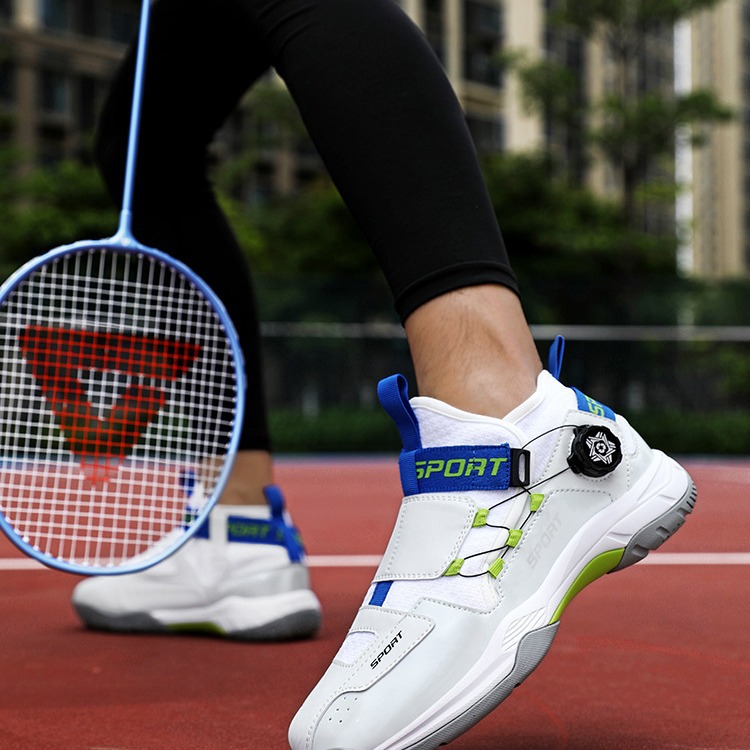 high quality Carbon Board Training Sneakers Lovers Badminton Shoes Tennis Shoes Casual Sports Swivel Buckle Cross-border plus size