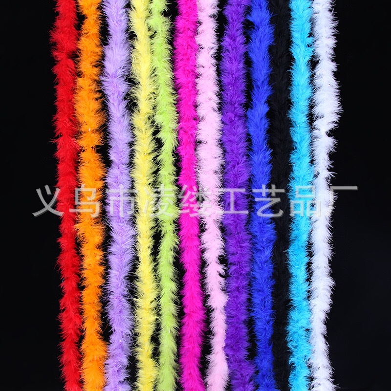 in stock supply flat wool strips wholesale supply feather wool strips turkey wool strips wedding decoration stage performance costumes