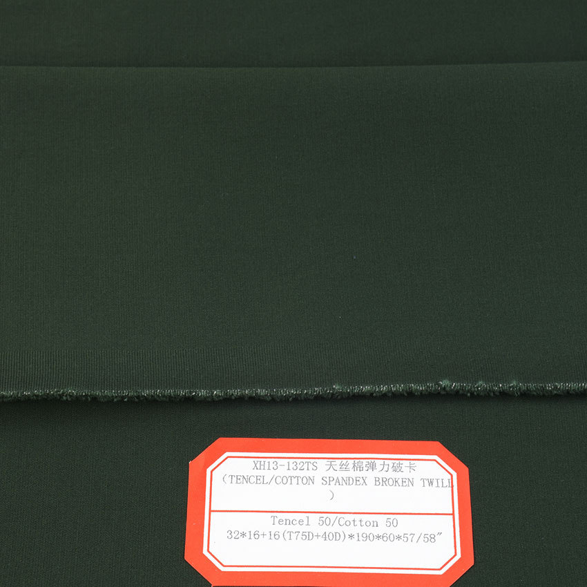 Picture of Cotton Tencel Pants Storage Fabric Tencel Cotton Elastic Broken Card T75d + 40d Handling Casual Wear Fabric for Men and Women