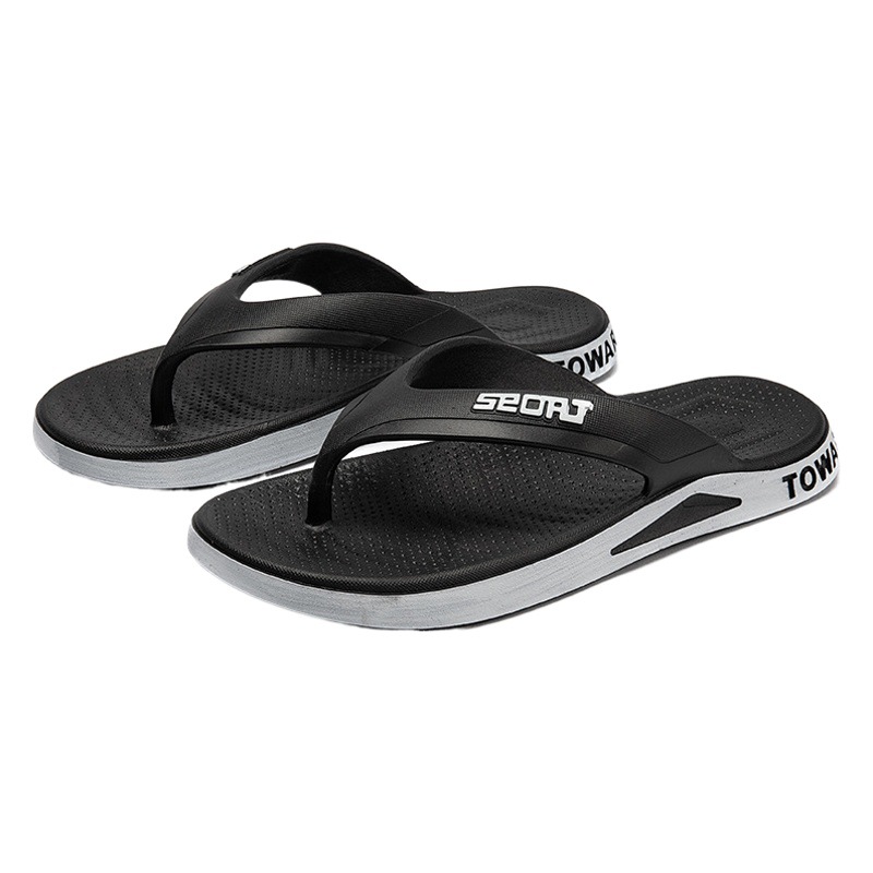 Simple New Flip-flops Men's Summer Slippers Student's Korean-style Outer Wear Non-slip Splint Shoes Beach Shoes