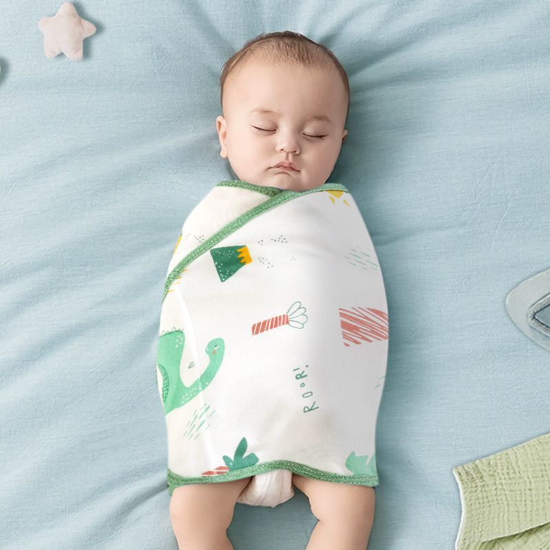 Picture of Baby Anti-Scare Sleeping Bag Spring Autumn and Winter Pure Cotton Newborn Baby Swaddling Towel Wrapping Towel Anti-Scare Sleeping Bag Artifact