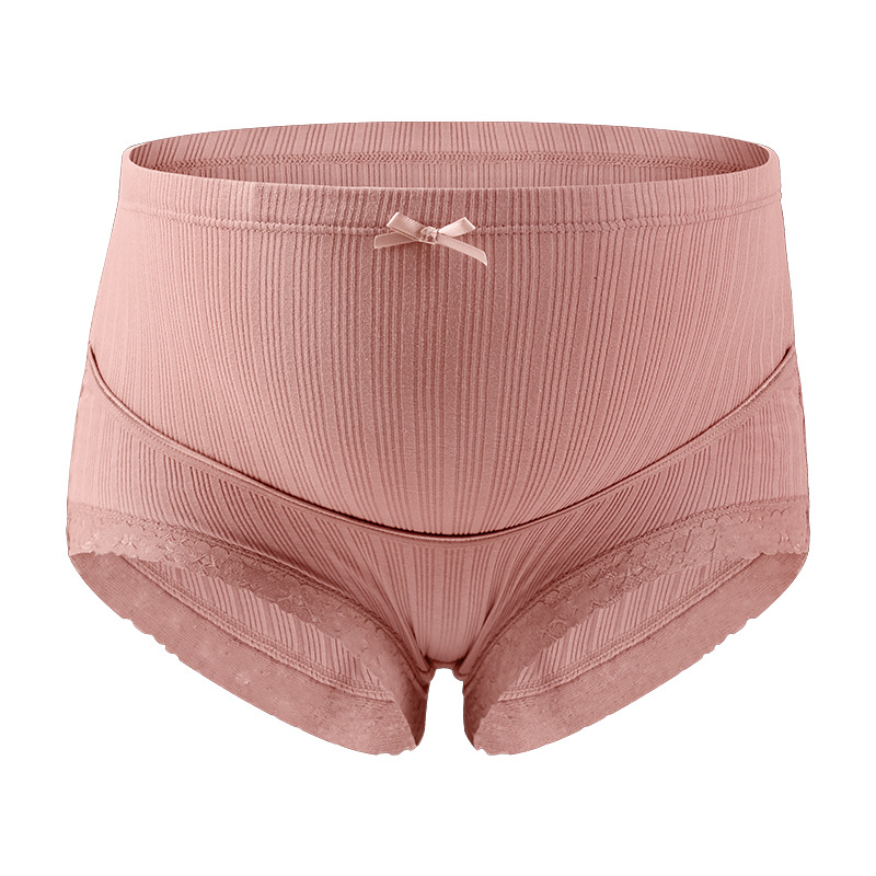 Picture of Maternity Underwear Large Size Breathable High Waist Lace Belly Support Adjustable Pregnancy Threaded Briefs Manufacturer