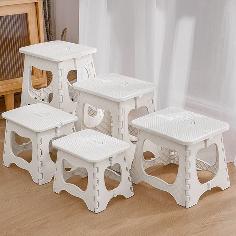 folding stool portable outdoor picnic small folding stool plastic bench home bathroom children folding Di Xuan