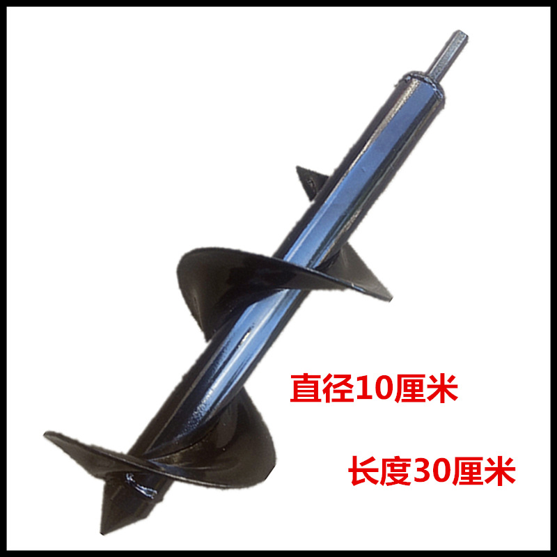 Picture of Wholesale ground drill supporting charging hand electric drill spiral rod twist garden vegetables flowers drill soil pit drill bit