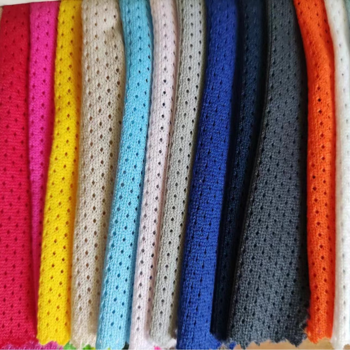 Gypsophila Low-Elastic Mesh Sportswear Lining Mesh Pinhole Fabric Breathable Layer Clothing Auxiliary Fabric Wholesale