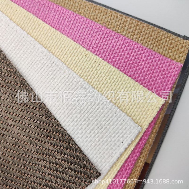 Picture of Plain PPE imitation straw fabric cross flat twill straw mat handbag luggage shoes hat material decorative table tablecloth handmade surface