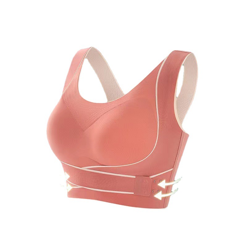 Picture of Cross Side Buckle Paramilis Sports Bra Outer Wear Yoga Sports Vest Traceless Push-up Beauty Back Correction Underwear for Women