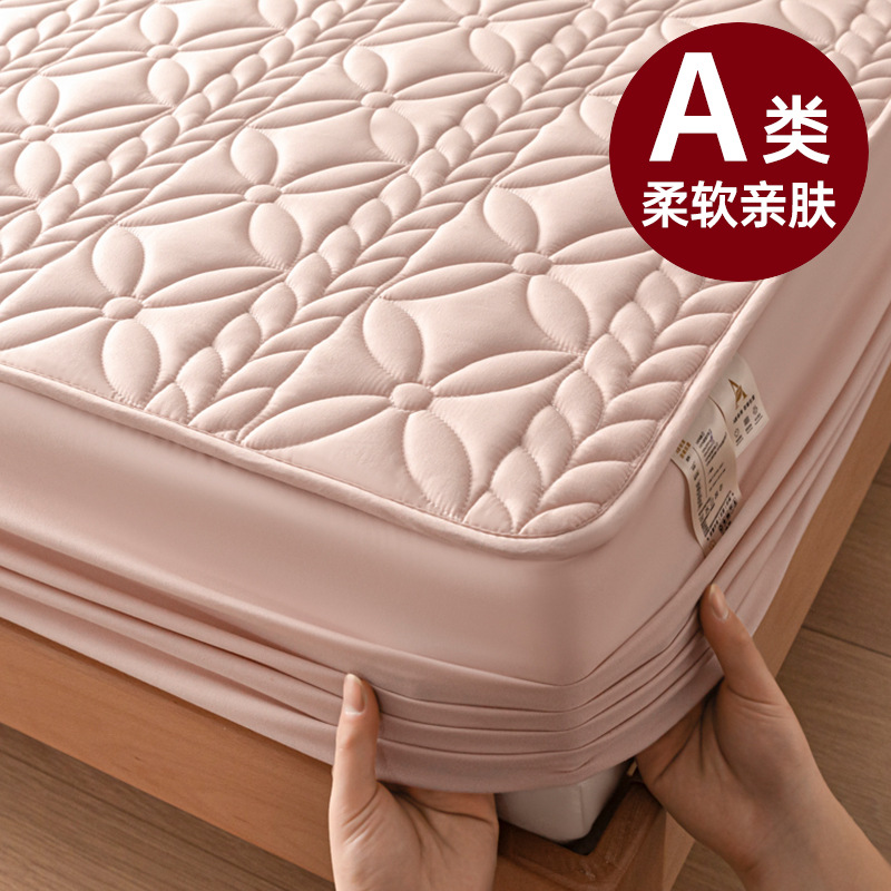 Picture of Waterproof urine-proof bed hat single piece thickened Simmons mattress protector all-inclusive bedspread 2024 new all-season universal