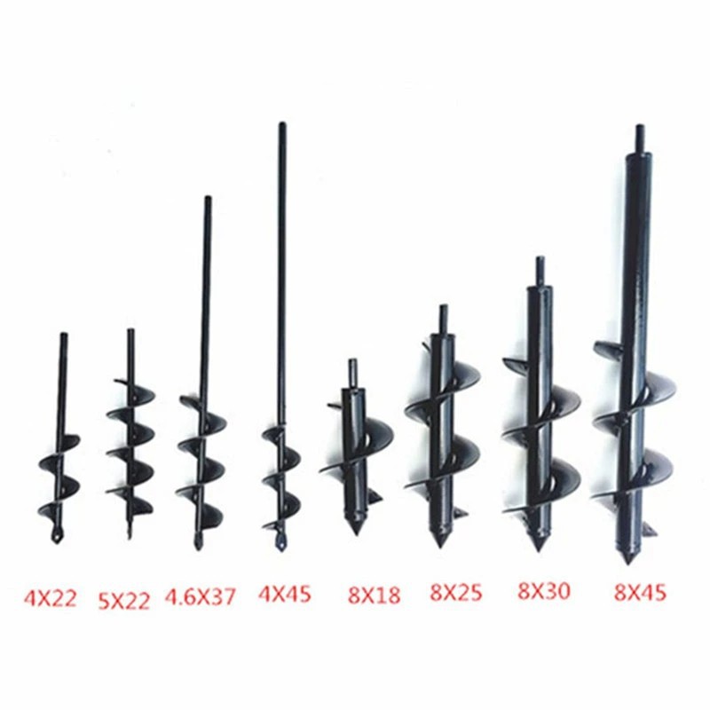 Picture of Wholesale ground drill supporting charging hand electric drill spiral rod twist garden vegetables flowers drill soil pit drill bit