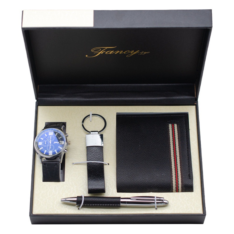 Picture of Cross-border Gift Valentine's Day Gift Set Wallet Keychain Pen Creative Practical Men's Accompanying Gift Business suit
