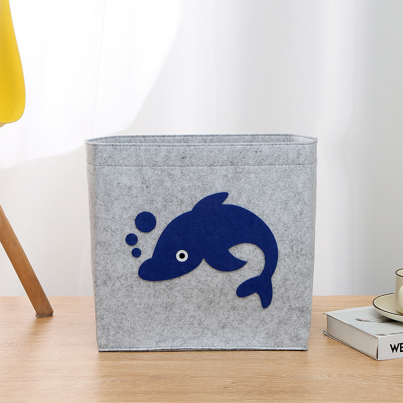 Picture of Felt Bag Cartoon Storage Basket Kidsren's Toy Dirty Clothes Storage Box Handbag Large Capacity Dirty Clothes Storage Essential