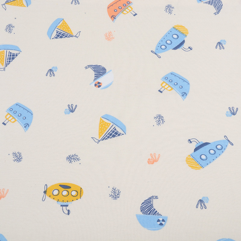 Picture of Baby Fabric 40S Cotton Printed Cotton Wool Knitted Double-sided Fabric Fabric Home Clothes Baby Clothes Fabric