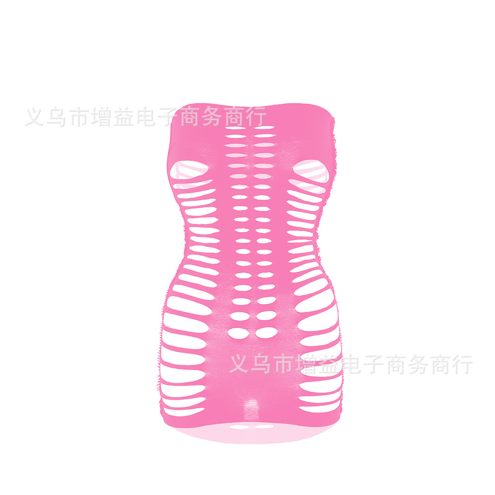Picture of European and American foreign trade sexy underwear tube top hole skirt hollow w294