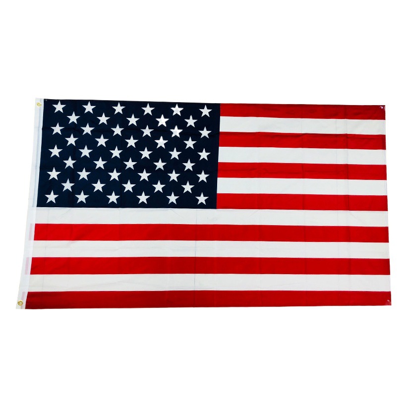 Cross-border Amazon Supply star bar American flag 90 * 150cm polyester cloth watermark 3 * 5FT American flag