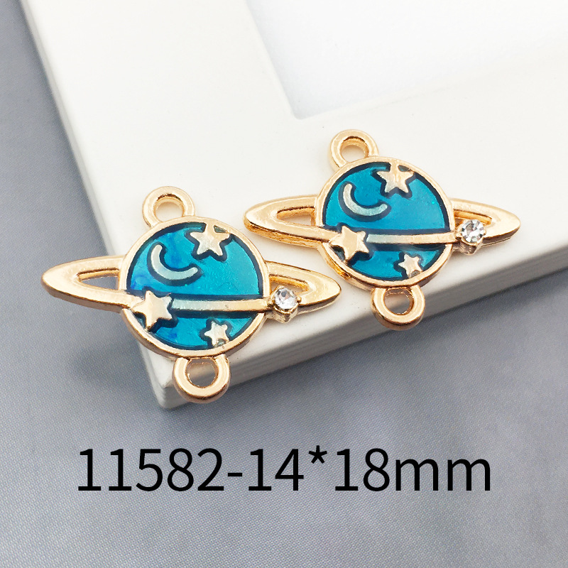 Picture of 1 Astronaut Space Rocket Star Accessory Alloy Oil Drop Pendant Earrings Bracelet Pendant Space Fashion Jewelry