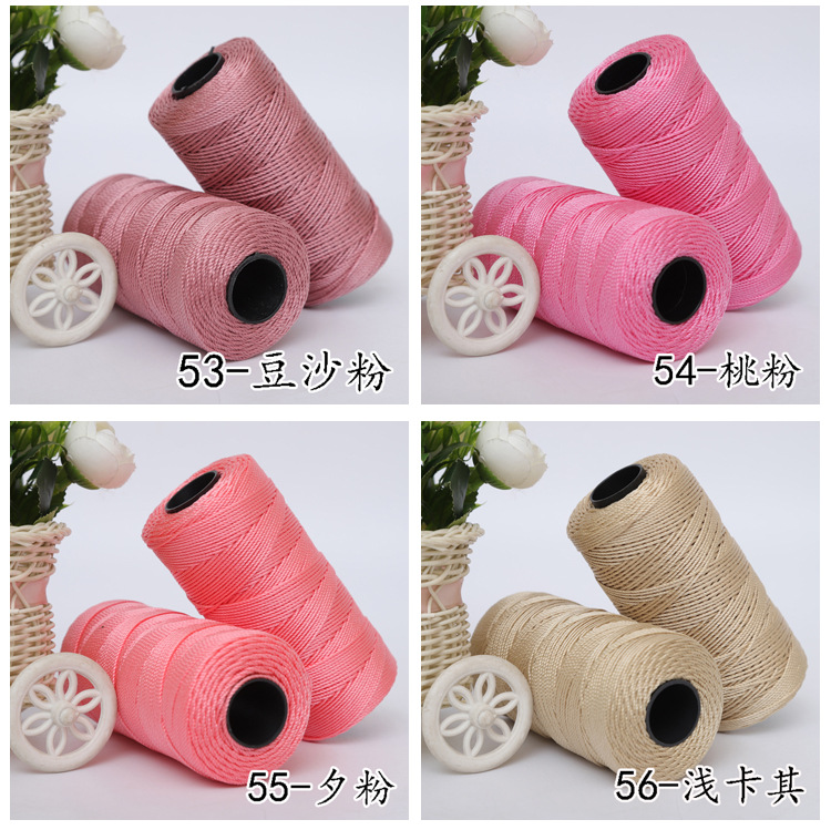 Picture of Three strands of nylon thread twine hook wire knitting hook hat shoes line car seat ice silk wool manufacturers wholesale