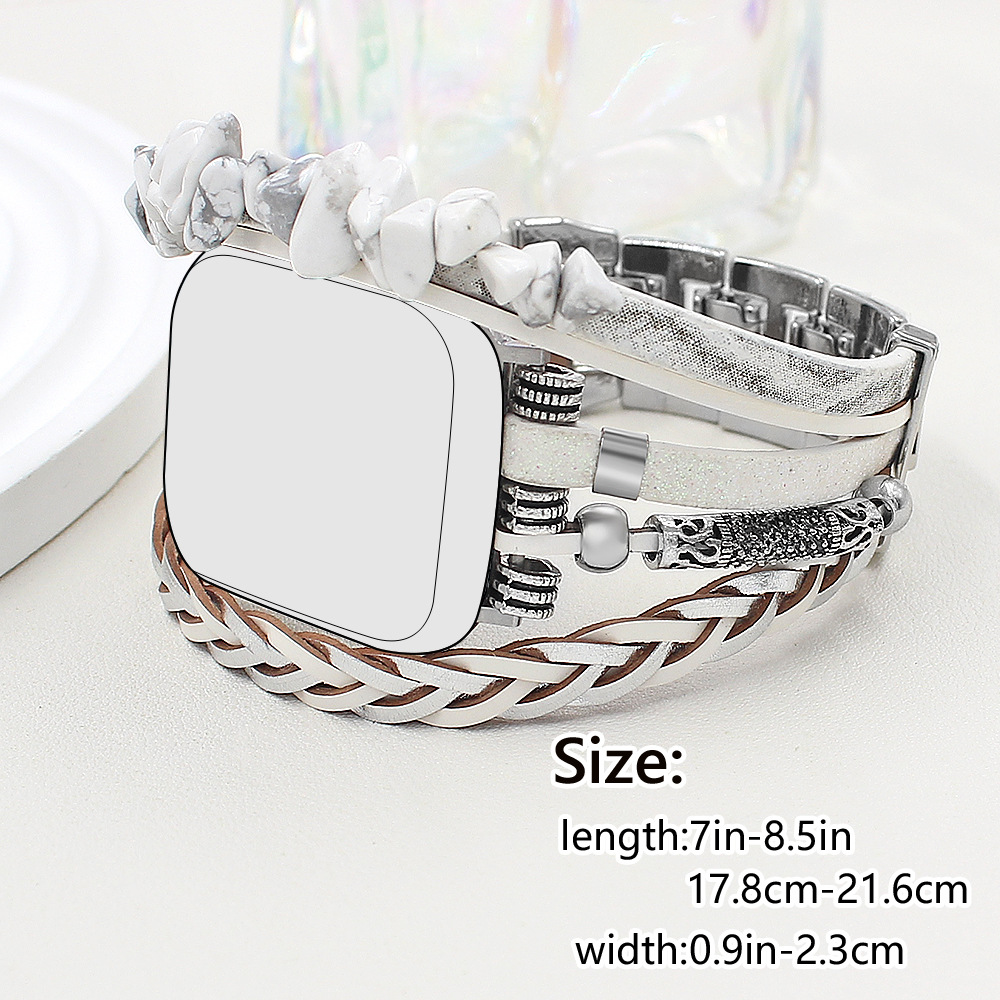 For Apple Watch iwatch45678/SE Generation Smart Watch Strap New Gravel Twist Leather Strap